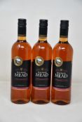 Six bottles of Lyme Bay Rhubarb Mead (750ml) (Over 18s only).