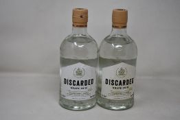 Two bottles of Discarded Grape Skin Chardonnay Vodka (700ml) (Over 18s only).