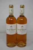 Two bottles of Chateau Lafaurie-Peyraguey Sauternes (2005) (750ml) (Over 18s only).