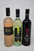 Twelve bottles of wines to include McGuigan Black Label and Black Tower (750ml) (Over 18s only).