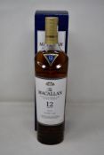The Macallan Highland Single Malt Scotch Whisky (12 years old) (700ml) (Over 18s only).
