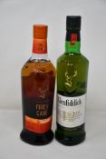 Glenfiddich Single Malt Scotch Whisky (700ml) and Glenfiddich Fire and Cane (700ml) (Over 18s only).