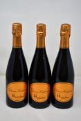 Three bottles of Fattoria di Montechiari Donna Catherine Brut (750ml) (Over 18s only).