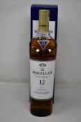 The Macallan Highland Single Malt Scotch Whisky (12 years old) (700ml) (Over 18s only).
