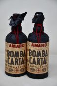 Two bottles of Bitter Paper Bomba Silvio Carta (700ml) (Over 18s only).