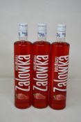 Six bottles of Zalowka Strawberry Vodka (700ml) (Over 18s only).