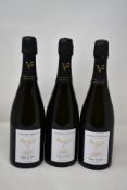 Three bottles of Varnier-Fanniere, Esprit de Craie Extra Brut Champagne (750ml) (Over 18s only).
