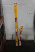 An as new Stabila 122cm Type 196-2 Spirit Level and an as new Stabila 61cm Type 196-2 Spirit Level