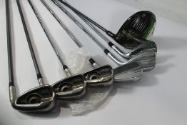 Seven pre-owned golf clubs: six irons (Ping x 5, Callaway x 1) and one Callaway Epic Speed Driver.