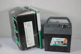 An as new Voss Farming Kappa 7 Electric Fence Energiser with Panel, box has some damage.