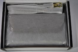 Eight women's Nuoku RFID Wallet Travel Double Zip Wristlet Purse Crossbody Clutch bags.