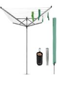 An as new Brabantia 50m Lift-O-Matic Rotary Airer (ART: 31 13 21, stock image).