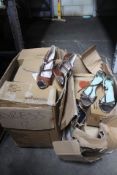 Approximately twenty pairs of women's miscellaneous shoes in various styles and sizes.