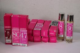 Fifteen as new Caravan Fragancias perfumes, assorted, some without boxes.