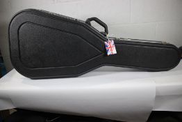 An as new Hiscox acoustic guitar case in black.