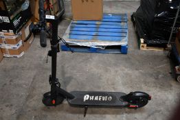 A pre-owned Phaewo FW-H85B Electric Scooter, Powers on but is untested, comes with a charger.