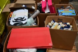 Seven boxes of assorted miscellaneous items to include homewares, medical and related items.