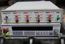 A Transmille 8081 Precision Multimeter and a Transmille 3000ZR Precision Zener Reference, both pre-o