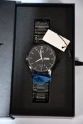Five Zenn Quartz Argenti watches in black.