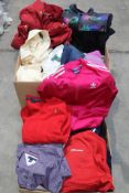 A large quantity of women's assorted pre-owned vintage clothing to include Ralph Lauren, Fila and Ch