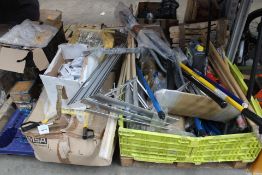 Miscellaneous tools/hardware and related to include a Stanley Sack Truck and a large quantity of glo