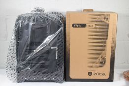 A boxed as new Zuca Flyer carry-on bag in Black.
