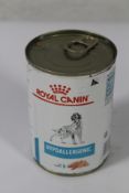 Thirty six tins of Royal Canin Hypoallergenic loaf dog foods (EXP 20/12/24).
