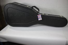 An as new Hiscox acoustic guitar case in black.