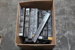 Approximately sixty tubes of Nespresso coffee pods, assorted flavours and strengths.