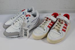 A pair of Reebox Classic leather pump running trainers (Size UK 11.5) and a pair of men's Adidas For