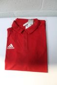 Five Adidas 22 Polo T-shirts in warm red (Tepore) (Size L) H57489.