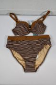 An as new Marie Jo Swim Saturna Ocean Bronze padded bikini heart shaped top (Size M) and a Marie Jo