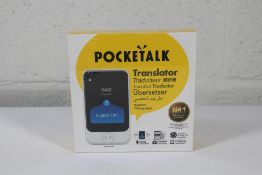 A boxed and sealed as new Pocketalk S Gold Portable Translator, EAN 4549804822105.