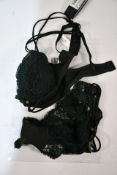 An as new Andres Sarda Nadia Push-Up Bra in Deep Forest, Size UK 32 and an as new Andres Sarda Nadia