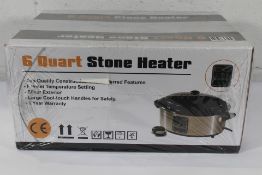 An as new Massage Hot Stone Heater 6 quart (HSH6, with display).