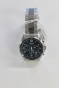 An as new Lorus Sport Silver Stainless Steel Chronograph, RT305KX9.