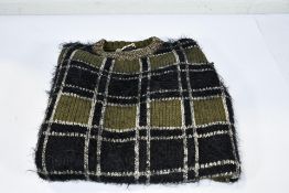 A Pinko Milagros Maxi Maglia check soft lurex jumper dress (Size XS).