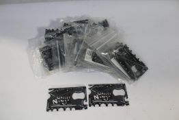 Thirty one packs of two Wallet Ninja credit card multi tools (Over 18s only).