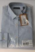 A Balibaris Mercer shirt in Bleu Acer (Steel Blue) (Size S).