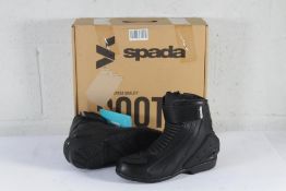 A pair of boxed as new Spada Icon WP Boots in Black, Size 39.