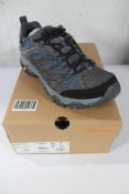 A pair of men's boxed as new Merrell Moab 3 Gore Tex - Granite/Poseidon (UK 9).