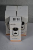 Five boxed as new Lemnoi IP cameras A3 wireless, night vision, motion sensor, indoor/outdoor usage,