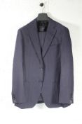 An as new Suit Supply Havana suit and trousers set in Navy, both pieces Size 50.