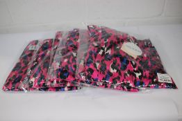 Five Girl In Mind pink animal print Morgan puff sleeve skater dresses (Size 3 x 14 2 x 8).