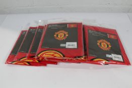 Ten Manchester United FC Core Crest flags (Size 152 x 91cm) Official Product.