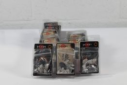 Seventeen assorted Bushido metal figures to include Satou Hatchi, Ito Mizuki, Kodai, Ito Koburai, Mo