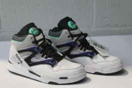 A pair of Reebox Pump Omni Zone II basketball hi top trainers (Size UK 9) (Unboxed).