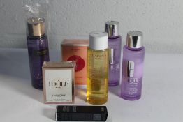 Two Clinique Take The Day Off makeup remover (2 x 200ml), Clarins Hydrating Toning lotion (200ml),