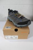 A pair of men's boxed as new Merrell Moab 3 Gore Tex - Granite/Poseidon (UK 9.5).