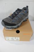 A pair of men's boxed as new Merrell Moab 3 Gore Tex - Granite/Poseidon (UK 9.5).
